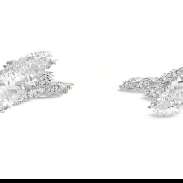 Floral Diamond Milgrain Engagement Setting by Diamonds Direct Designs 2