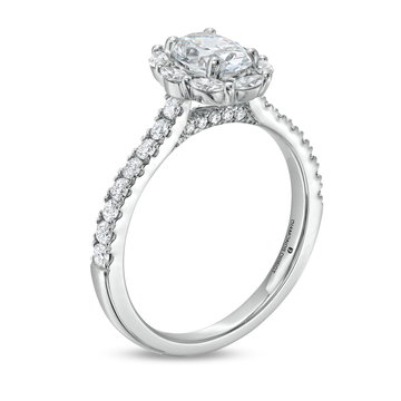 Marquise Diamond Halo Engagement Setting by Adorette In White Gold 14K