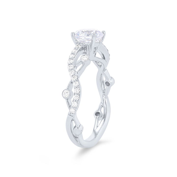 White Gold 18K Simon G. Neo Twist Engagement Setting