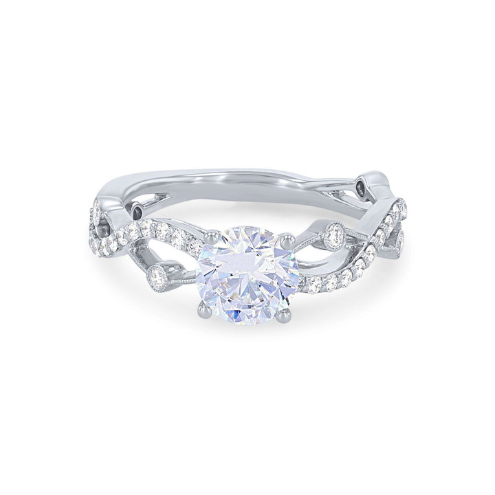 Simon G. Neo Twist Engagement Setting In White Gold 18K