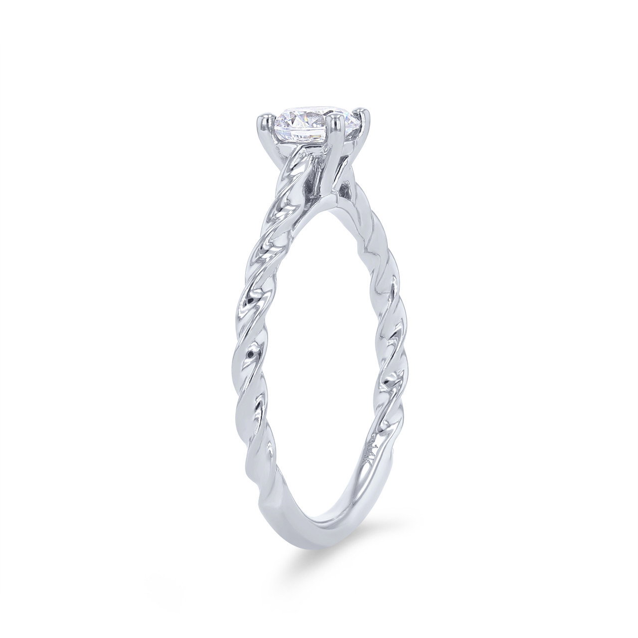 Artcarved Petite Rope Solitaire Engagement Setting 1