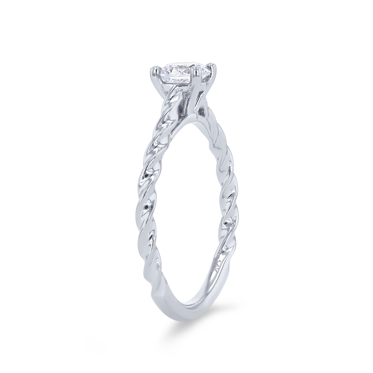 Artcarved Petite Rope Solitaire Engagement Setting