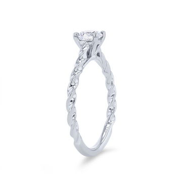 Artcarved Petite Rope Solitaire Engagement Setting 2