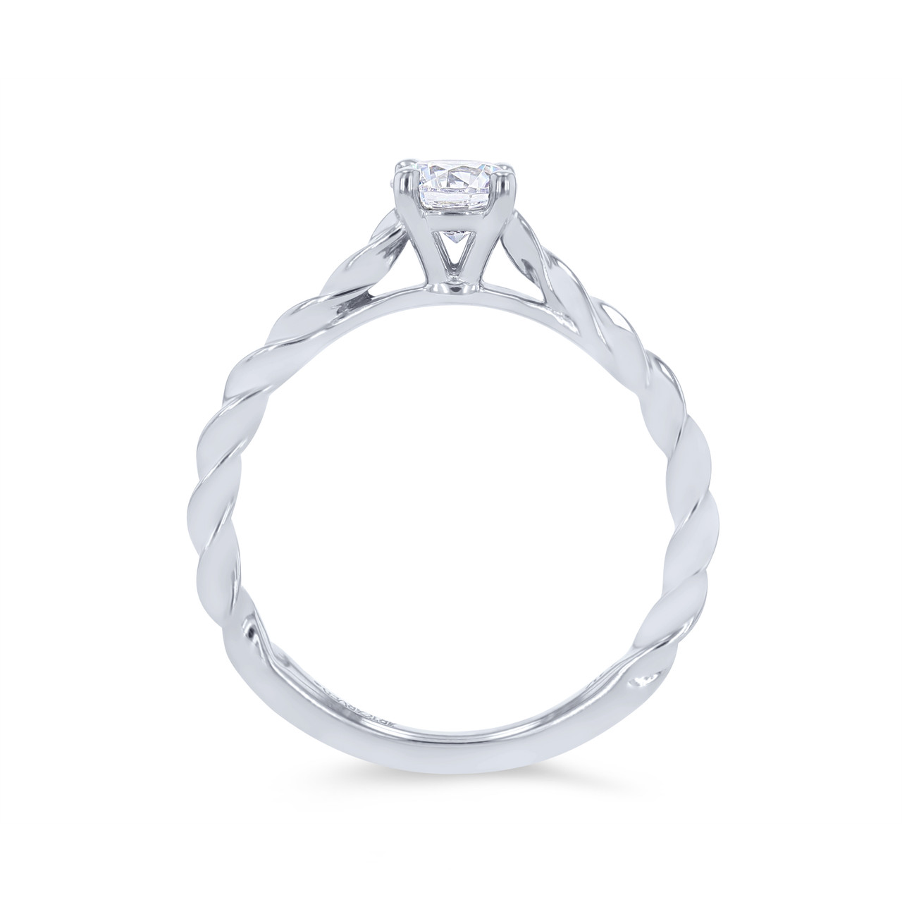 Artcarved Petite Rope Solitaire Engagement Setting