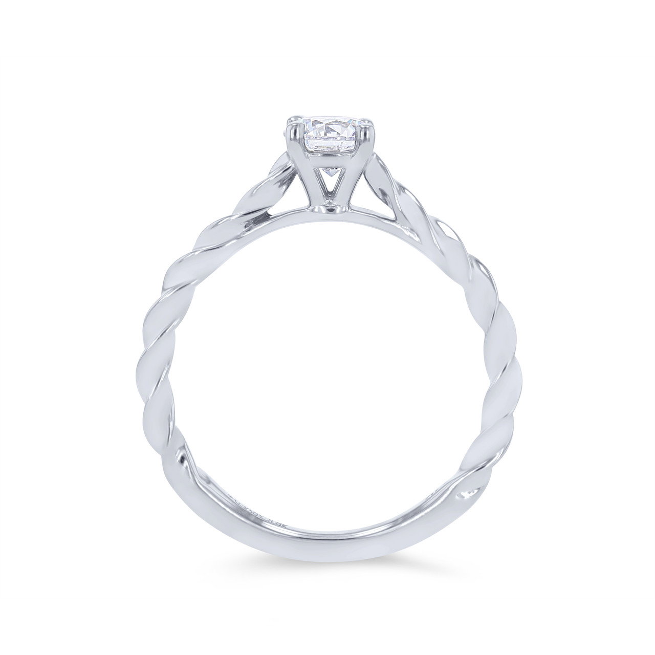Artcarved Petite Rope Solitaire Engagement Setting 2