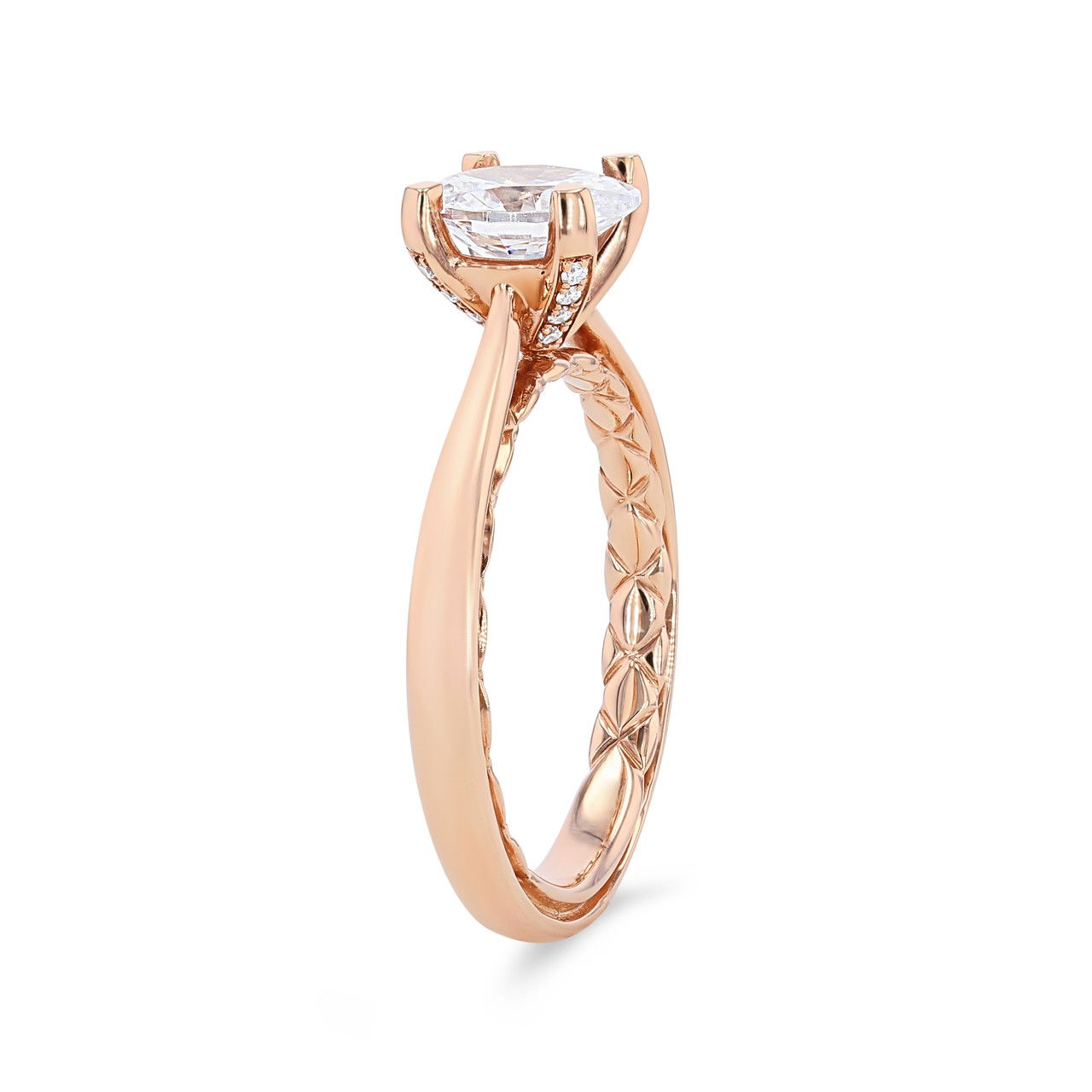 A. Jaffe Cathedral Diamond Prong Engagement Setting