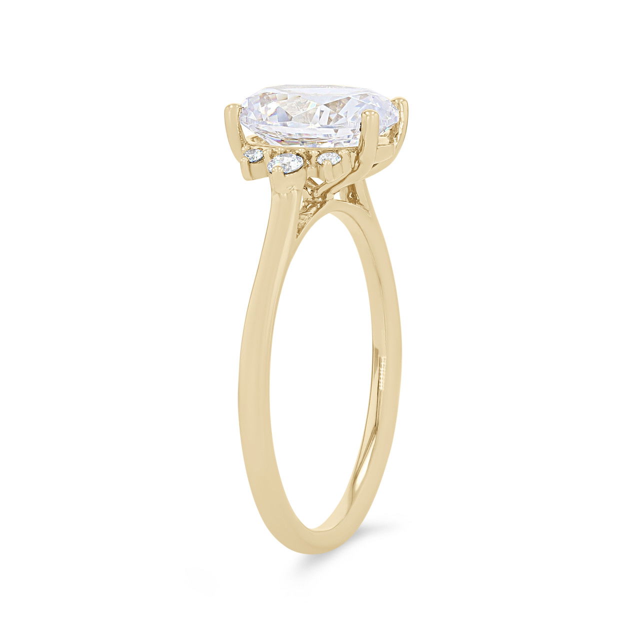 Graduated Diamond Accent Engagement Setting