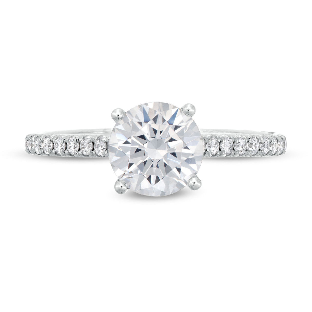 Simon G. Hidden Round Halo Engagement Setting