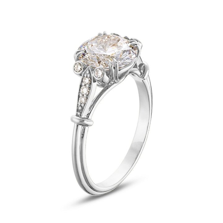 Art Deco Cathedral Engagement Setting by C. Gonshor | Diamonds Direct