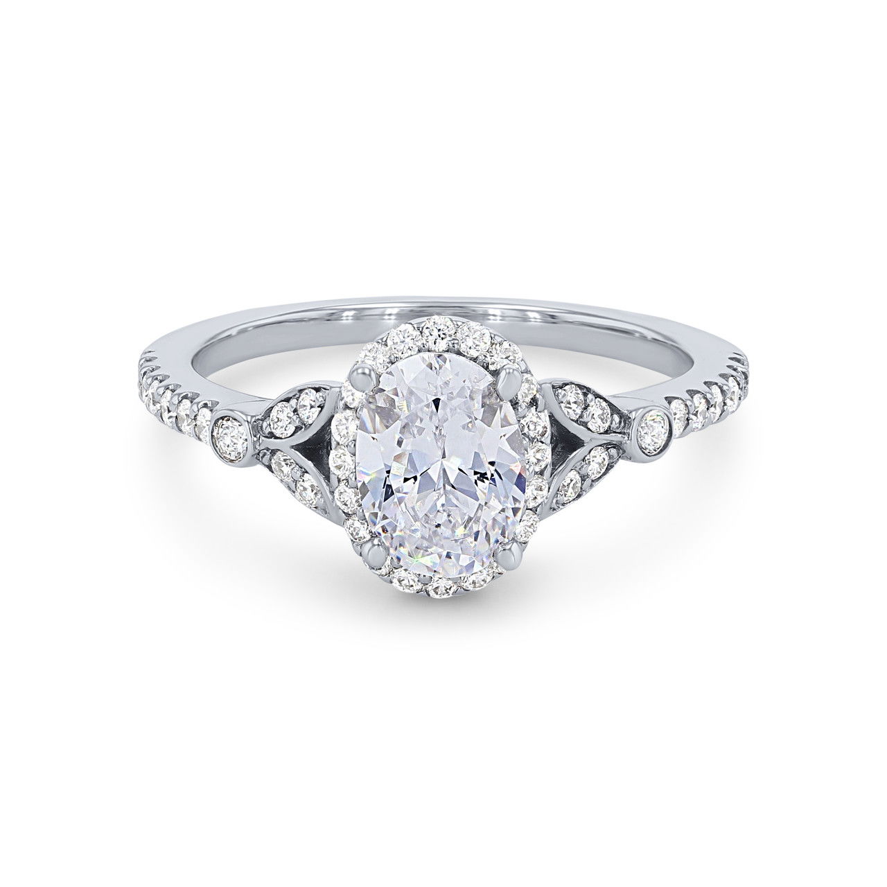 Artcarved Floral Halo Engagement Setting