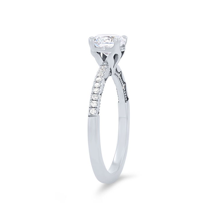 White Gold 14K Tacori Coastal Crescent Engagement Setting
