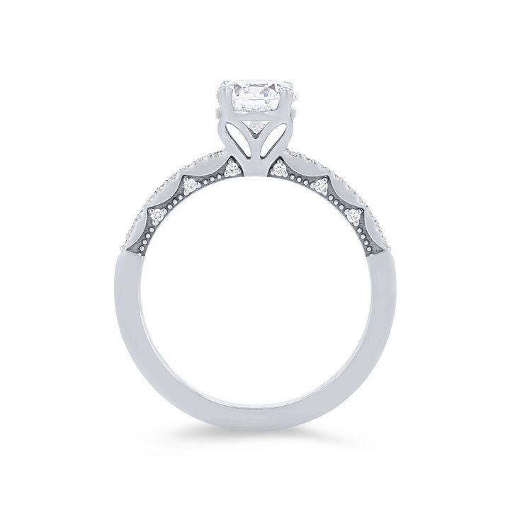 Tacori Coastal Crescent Engagement Setting In Yellow Gold 14K