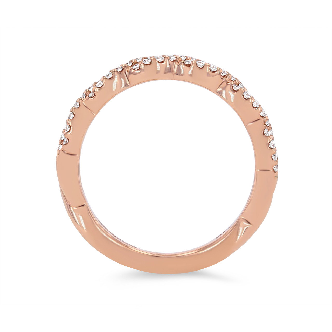 Artcarved Twist Full Diamond Wedding Band 2