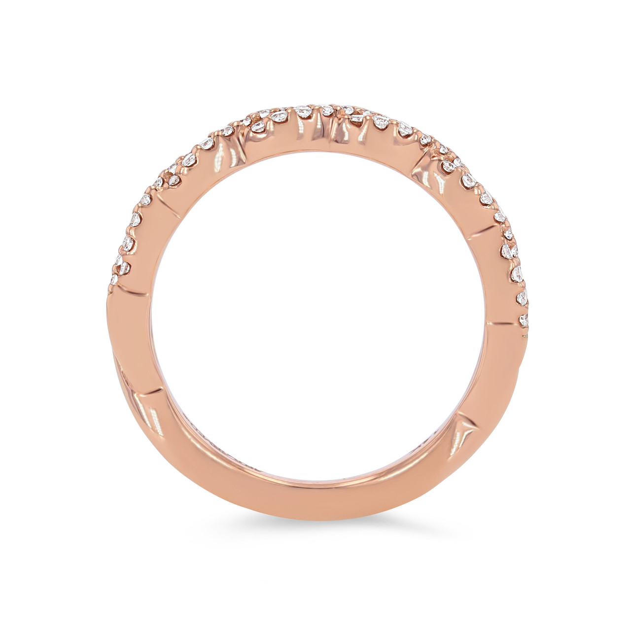 Artcarved Twist Full Diamond Wedding Band 2