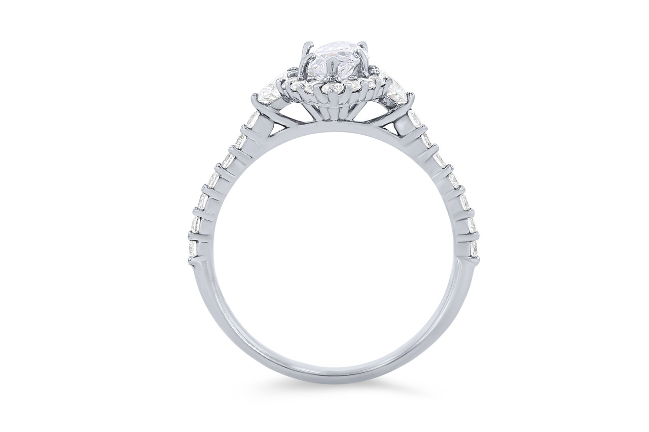 Marquise Halo Engagement Setting