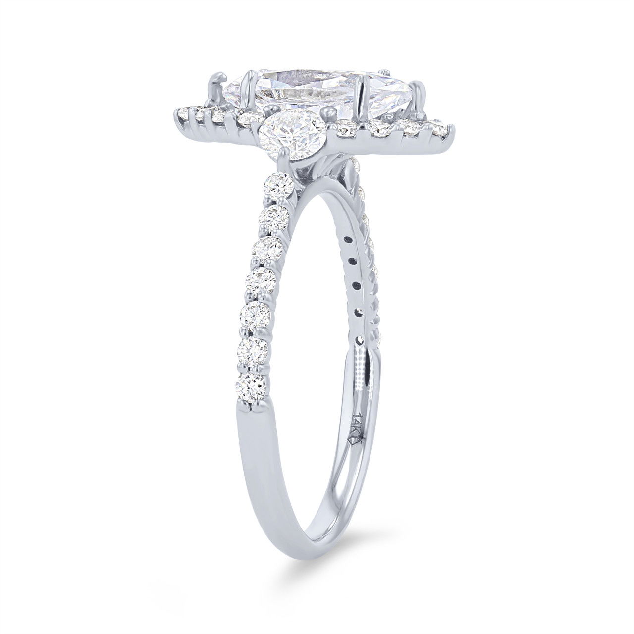 Marquise Halo Engagement Setting
