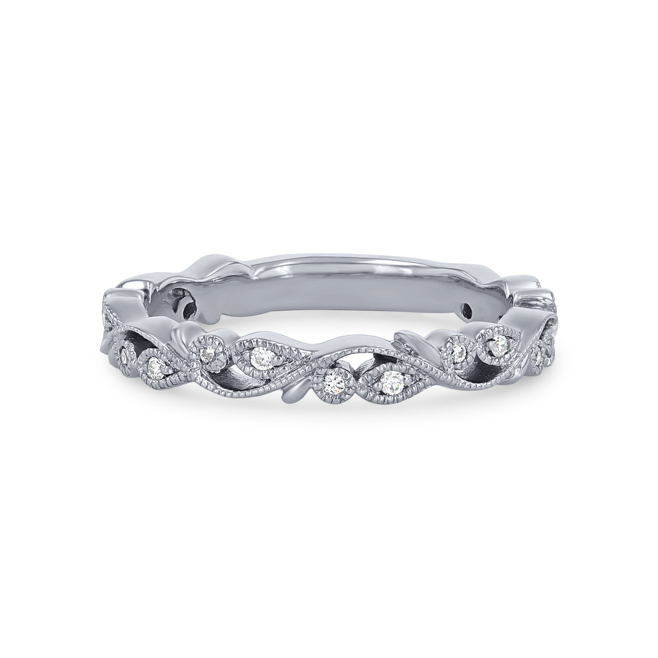 Artcarved Floral Filigree Wedding Band 0