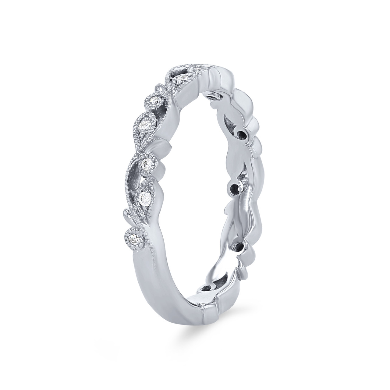 Artcarved Floral Filigree Wedding Band 1