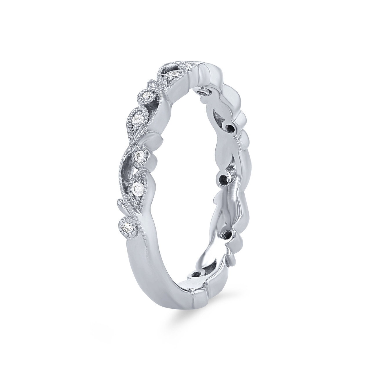 Artcarved Floral Filigree Wedding Band 1