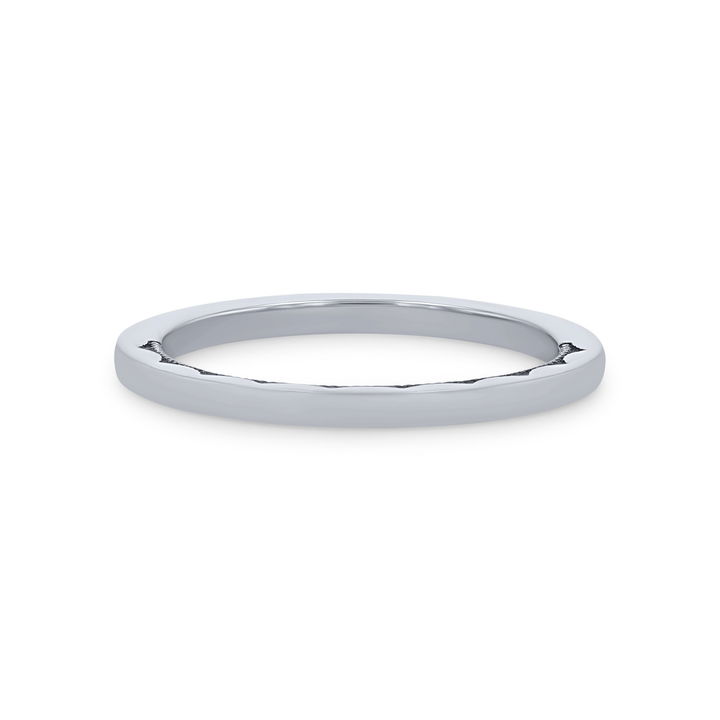 White Gold 18K Tacori Sculpted Crescent 1.5mm Plain Wedding Band