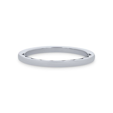 Tacori Sculpted Crescent 1.5mm Plain Wedding Band In Platinum