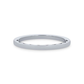 Tacori Sculpted Crescent 1.5mm Plain Wedding Band In Platinum