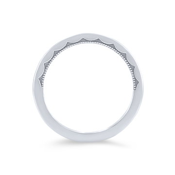 Tacori Sculpted Crescent 1.5mm Plain Wedding Band In Platinum