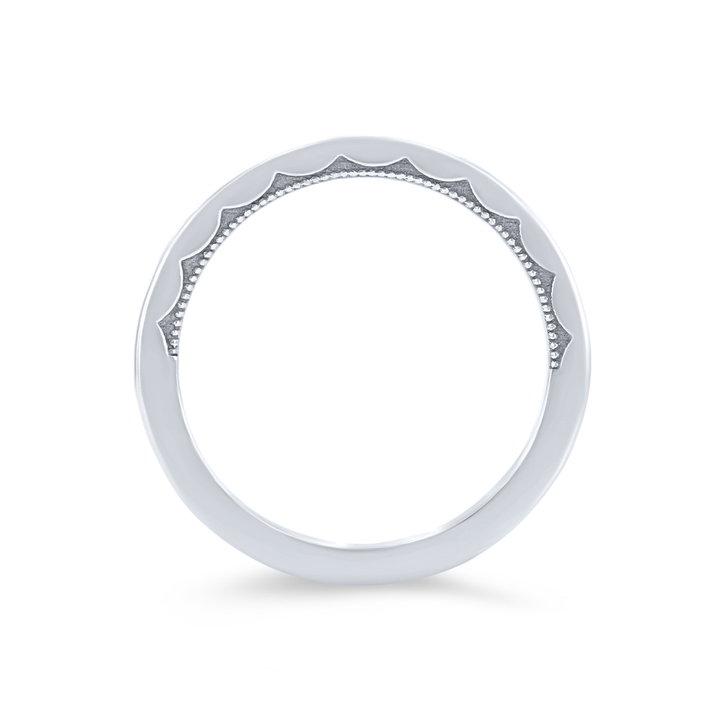 Tacori Sculpted Crescent 1.5mm Plain Wedding Band In Platinum