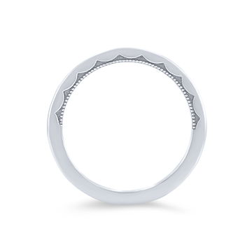 Tacori Sculpted Crescent 1.5mm Plain Wedding Band In Platinum