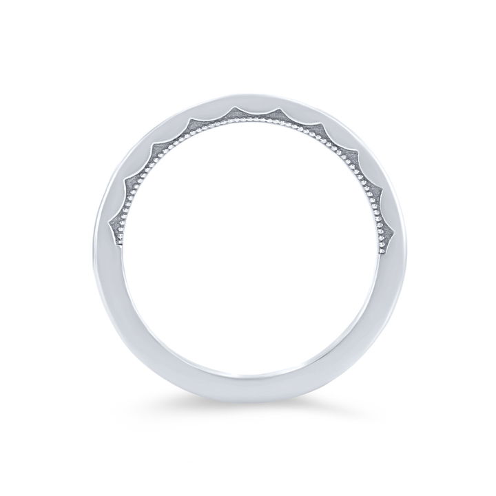 Tacori Sculpted Crescent 1.5mm Plain Wedding Band In Platinum
