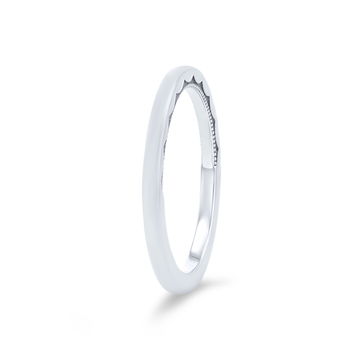Tacori Sculpted Crescent 1.5mm Plain Wedding Band In Platinum