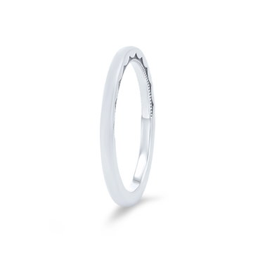 Tacori Sculpted Crescent 1.5mm Plain Wedding Band In Platinum