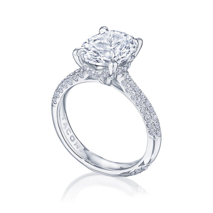 Tacori RoyalT Pave Engagement Setting In Platinum