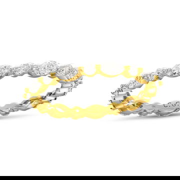 Alternating Marquise and Round Diamond Eternity Band by C. Gonshor