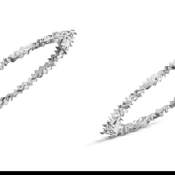 Alternating Marquise and Round Diamond Eternity Band by C. Gonshor