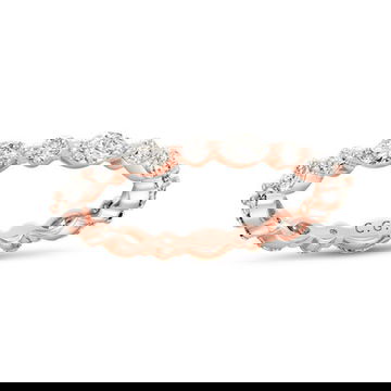 Alternating Marquise and Round Diamond Eternity Band by C. Gonshor