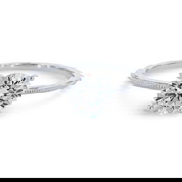 Solitaire Milgrain Knife Edge Engagement Setting