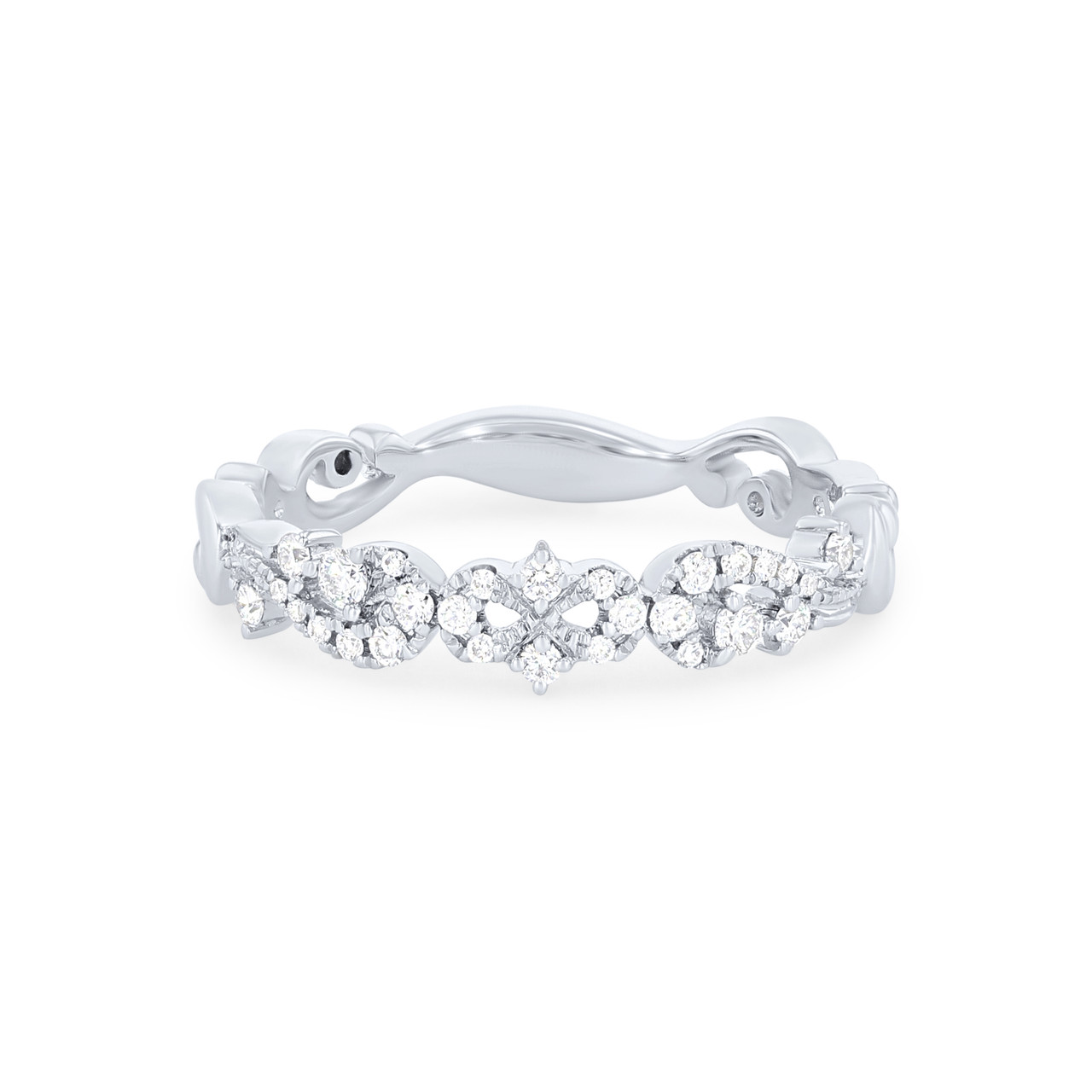 Kirk Kara Angelique Artisan Crown Diamond Wedding Band 0