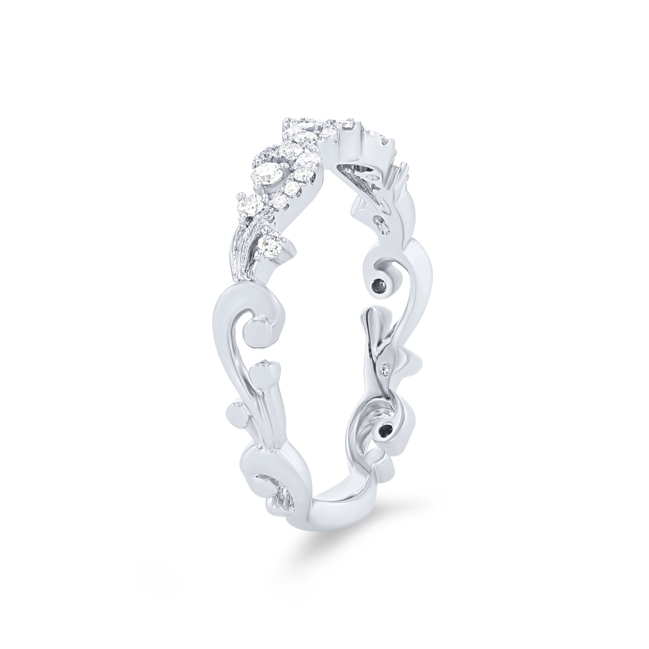 Kirk Kara Angelique Artisan Crown Diamond Wedding Band 1