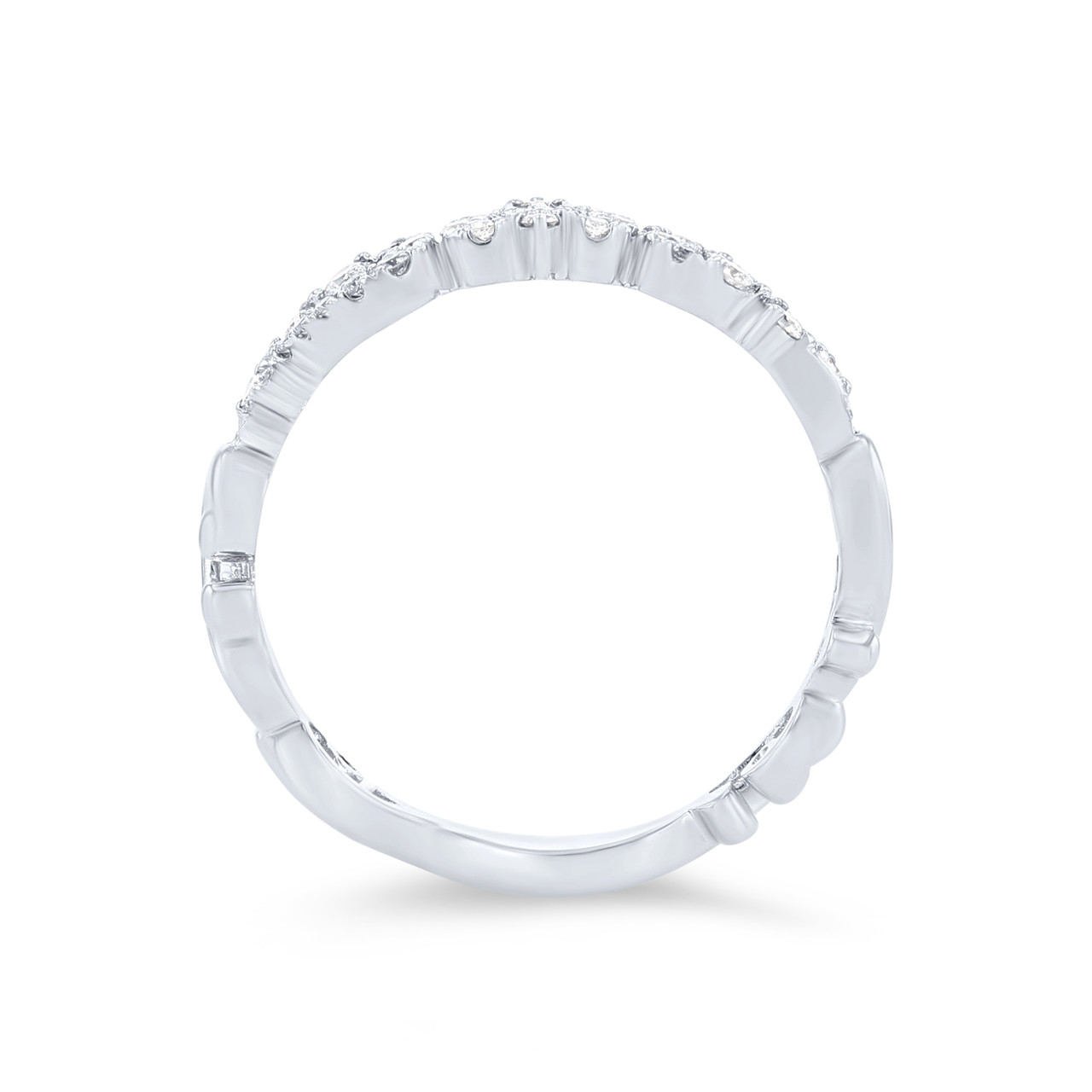 Kirk Kara Angelique Artisan Crown Diamond Wedding Band 4