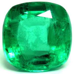 Cushion 2.74 Green Emerald - #1090705