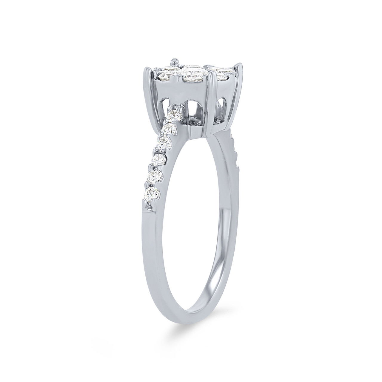 Diamond Cluster Ring