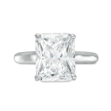 Cathedral Diamond Head Engagement Setting By C. Gonshor In Yellow Gold 14K