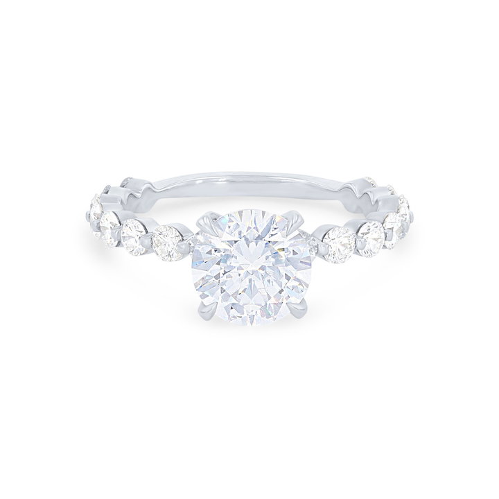 Michael M. Crown Single Prong Engagement Setting In White Gold 18K