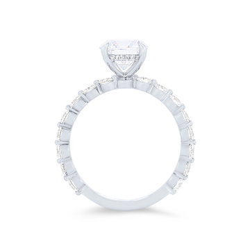 Michael M. Crown Single Prong Engagement Setting In White Gold 18K