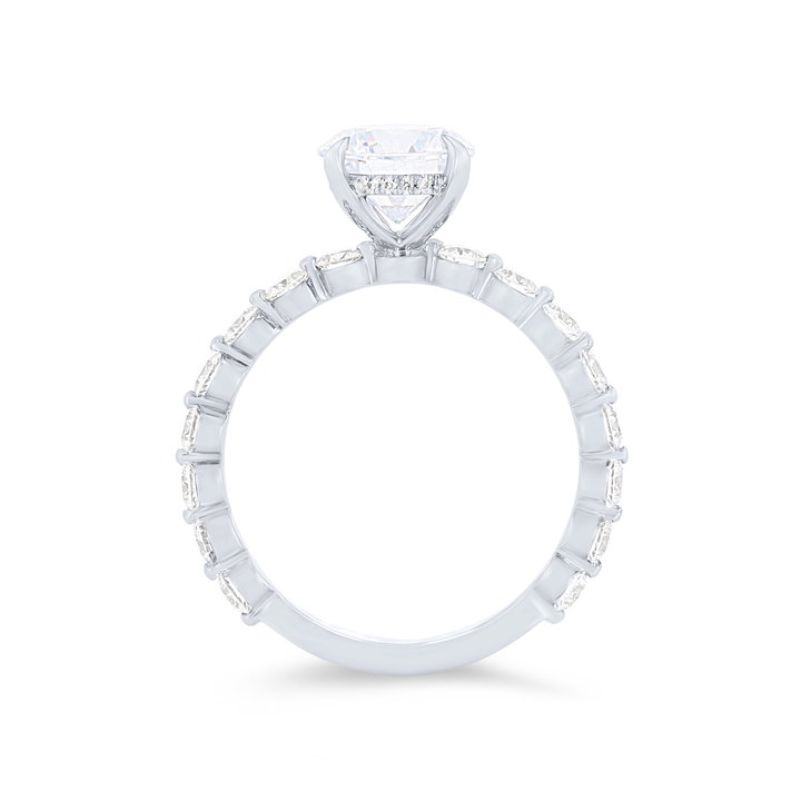 Michael M. Crown Single Prong Engagement Setting In White Gold 18K