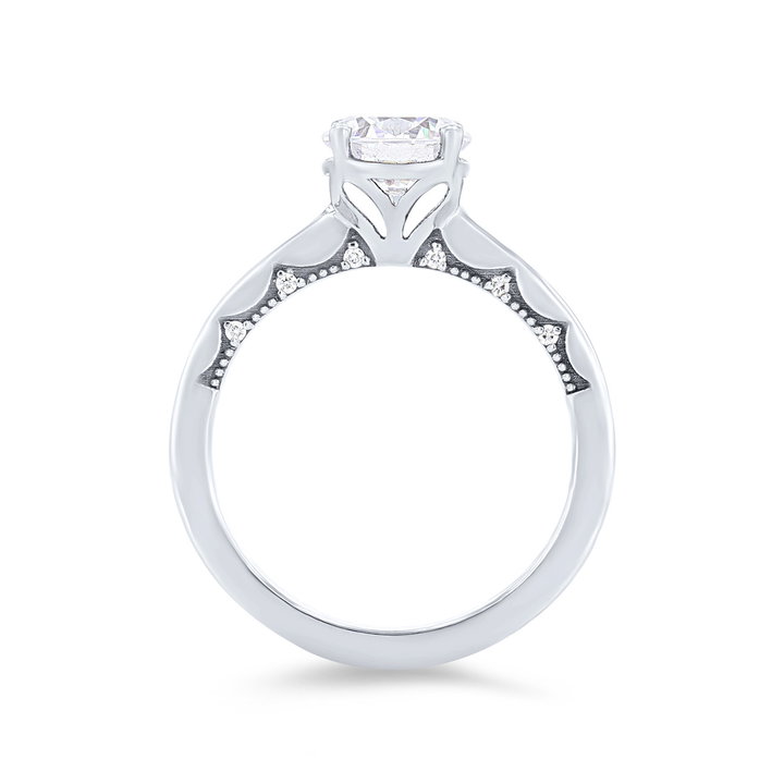 Tacori Coastal Crescent Engagement Setting In Yellow Gold 14K