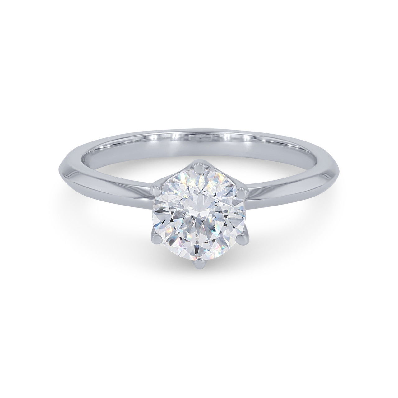 A. Jaffe Six Prong Hidden Diamond Engagement Setting