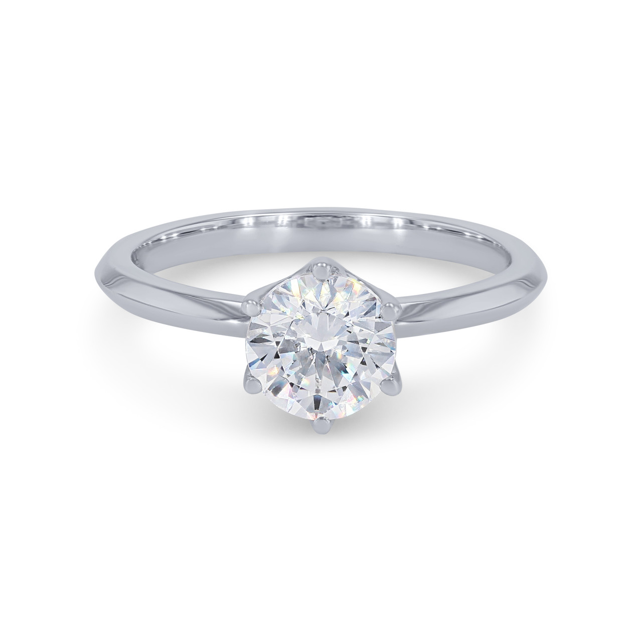 A. Jaffe Six Prong Hidden Diamond Engagement Setting 0