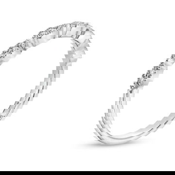 Petite Marquise Frame Milgrain Wedding Band by Diamonds Direct Designs 6